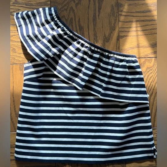 J Crew One Shoulder Top - Picture 4 of 9